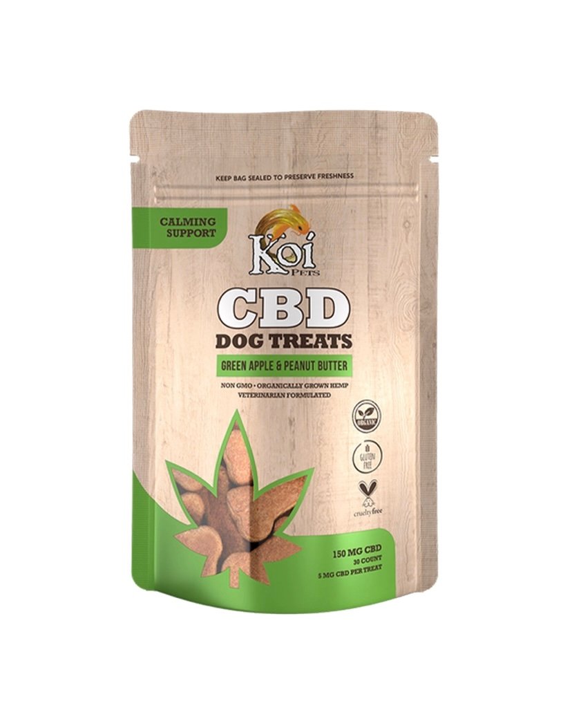 Koi CBD Dog Treats 150 mg (Green Apple & Peanut Butter)