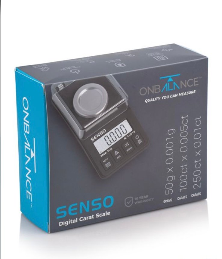 ON BALANCE SENSO 50G X 0.001G CARAT DIGITAL SCALES - Image 4