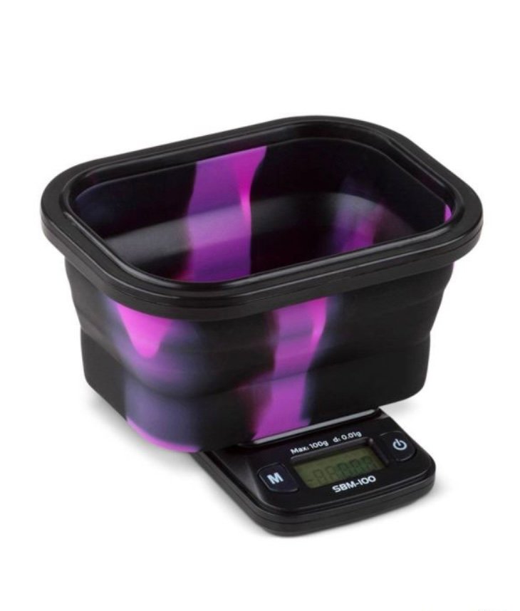 PINK MINI SILICONE BOWL DIGITAL SCALE 100G X 0.01G - Image 2
