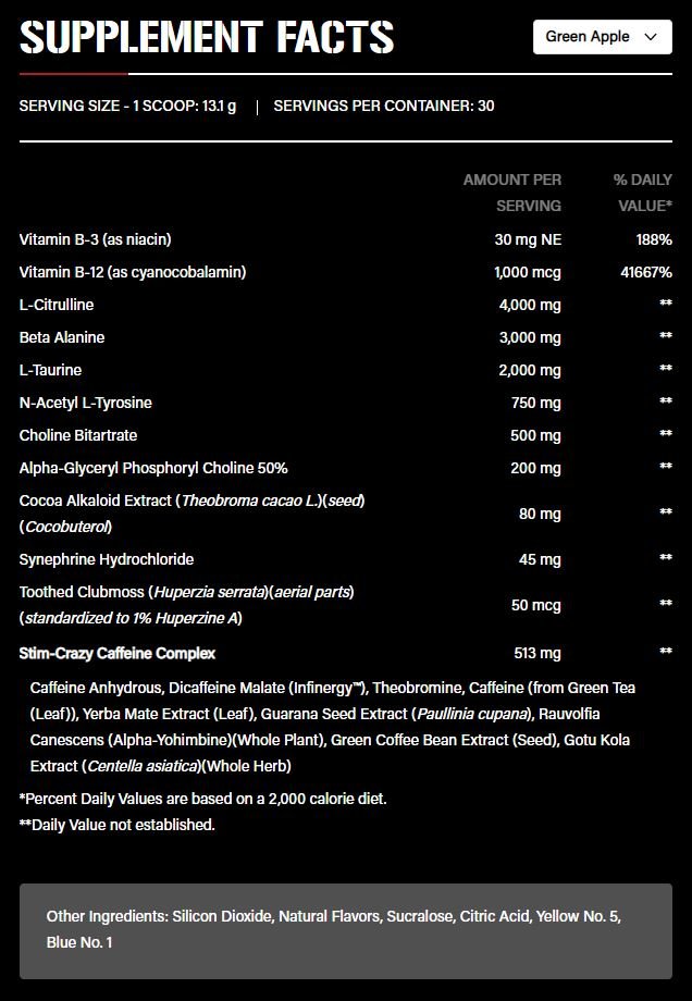 5150 Pre-Workout by 5% Nutrition 30 Serves - Image 2