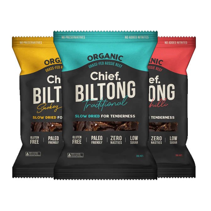 Beef Biltong 30g by Chief – Pack of 3