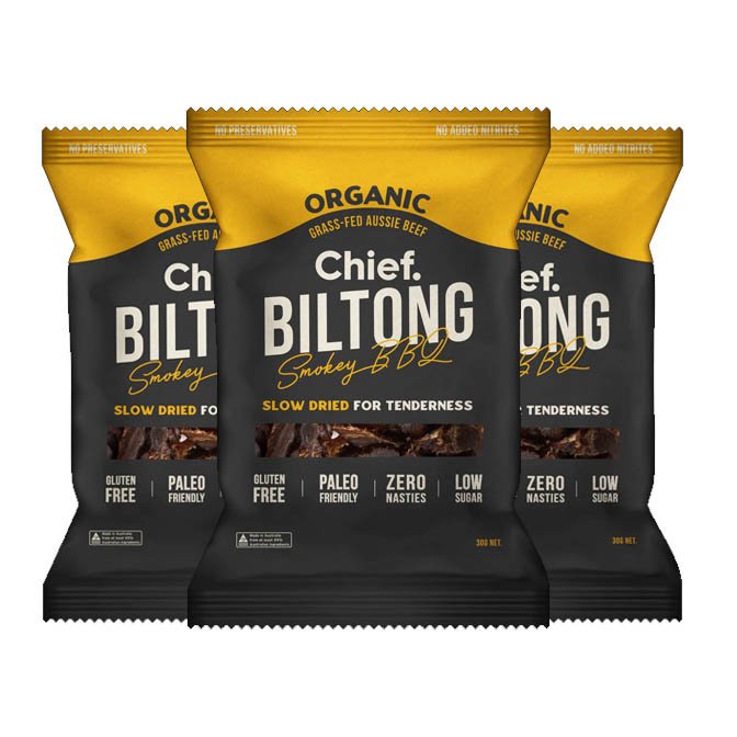 Beef Biltong 30g by Chief – Pack of 3 - Image 3