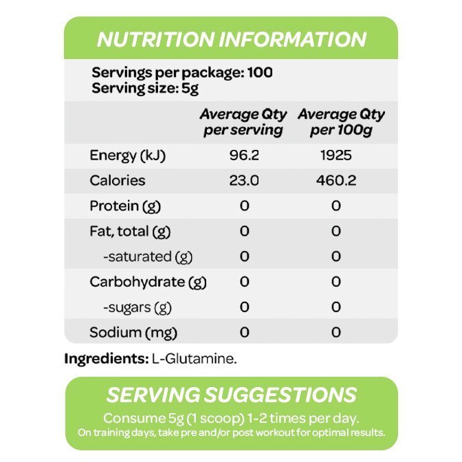 Glutamine by Cost Price Supplements 500g - Image 2
