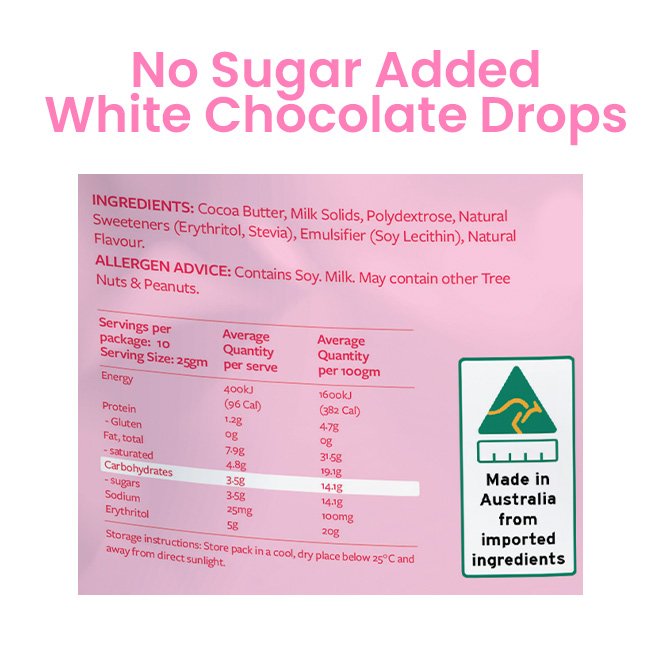 Sugar Free Chocolate Chips 250g by Get Ya Yum On - Image 5