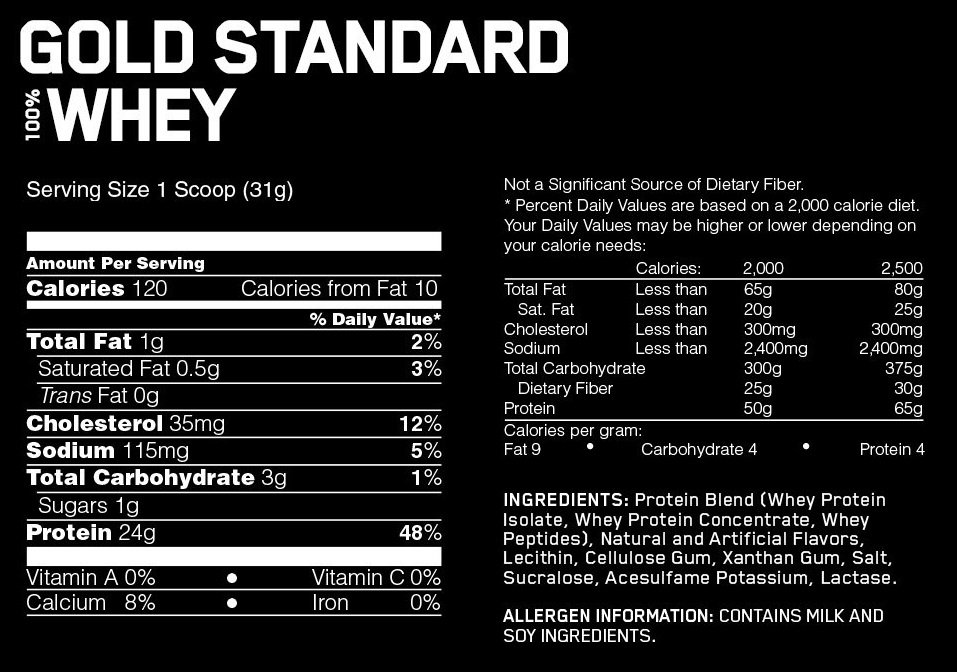 Gold Standard Whey Protein by Optimum Nutrition 907g (2lbs) - Image 2